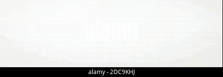 Realistic white and gray brick wall - Vector illustration Stock Vector