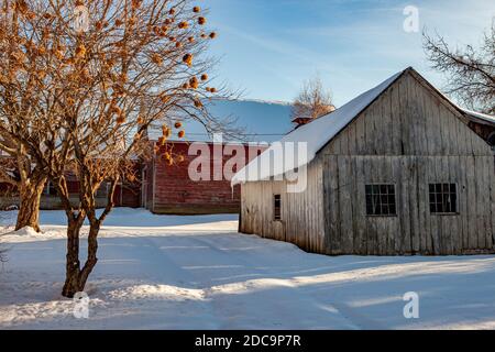 The Bullitt Farm in Ashfield, Massachusetts now owned by the Trustees of Reservations Stock Photo