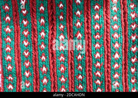 View of Decorated Wool Carpet as background Stock Photo