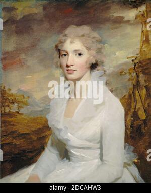 Sir Henry Raeburn, (artist), Scottish, 1756 - 1823, Miss Eleanor Urquhart, c. 1793, oil on canvas, overall: 75 x 62 cm (29 1/2 x 24 7/16 in.), framed: 101.6 x 90.2 x 12.7 cm (40 x 35 1/2 x 5 in Stock Photo