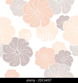 Light pink seamless abstract design with delicate colors. Stock Vector