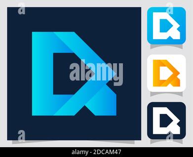 UI r letter logo icon design template Stock Vector