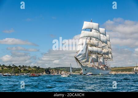 Tall Ships; Regatta; Falmouth 2014; Cornwall; UK Stock Photo