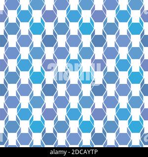Vector seamless geometric pattern. Blue origami dog. Stock Vector