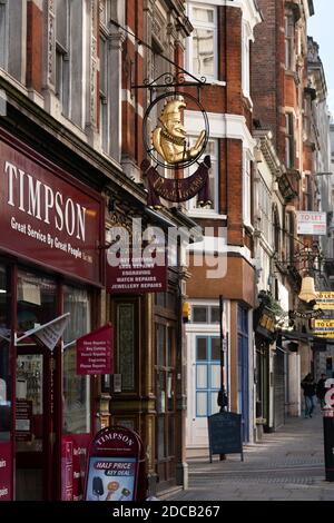 Timpson, Punch tavern, fleet street Stock Photo