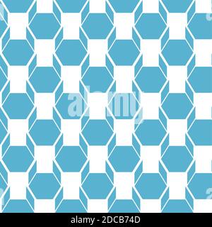 Vector seamless linear geometric pattern. Blue color Stock Vector