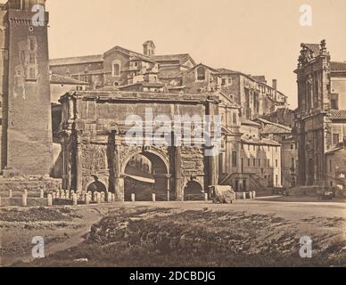 Arco di Settimio Severo, 1848-52. Stock Photo