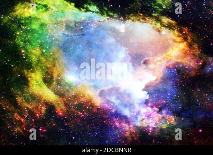 extrasolar nebula or science fiction space Stock Photo