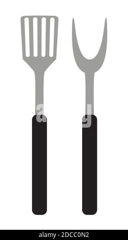 BBQ and Grill Tools. Illustration Stock Photo