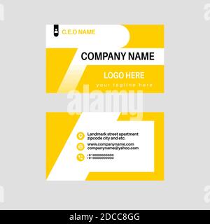 Beautiful business and visiting card template design. Stock Vector