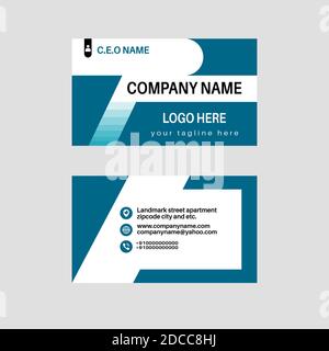 Beautiful business and visiting card template design. Stock Vector