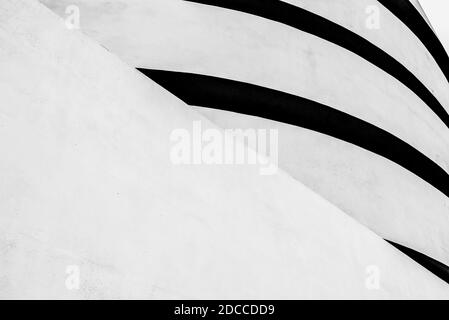 exterior building modern architecture curves and lines Stock Photo