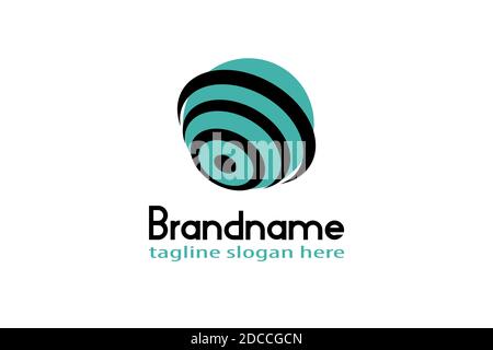 Global Networking Logo. Illustration of a strong wireless network logo spanning the globe. Stock Vector