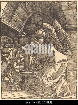 Albrecht Altdorfer, (artist), German, 1480 or before - 1538, The Annunciation, 1513, woodcut Stock Photo