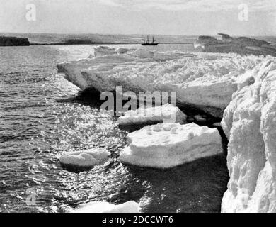 Australasian Antarctic Expedition, SY Aurora Stock Photo