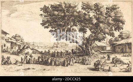 Jacques Callot, (artist), French, 1592 - 1635, The Fair at Xeuilley, etching Stock Photo