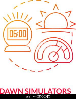Dawn simulators concept icon Stock Vector Image & Art - Alamy