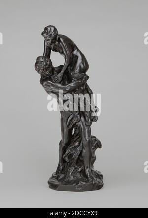 Aimé-Jules Dalou, (artist), French, 1838 - 1902, The Espousal (The Passage of the Rhine), model 1890/1892, cast c. 1907, bronze, overall: 26.5 x 11.5 x 12.5 cm (10 7/16 x 4 1/2 x 4 15/16 in Stock Photo