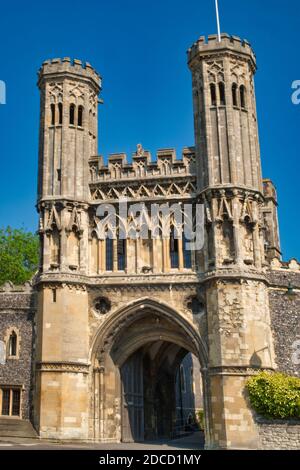 Abbot Fyndon´s Great Gate. Previously an entrance to St Augustine´s Abbey Stock Photo