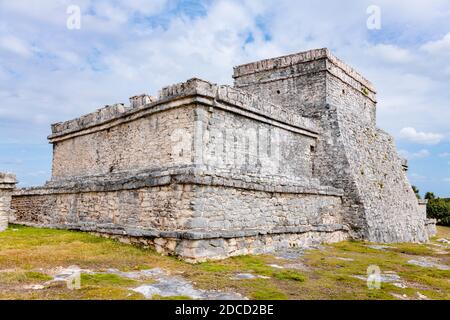 Tulum Ruins, Riviera Maya Mexixo. Stock Photo