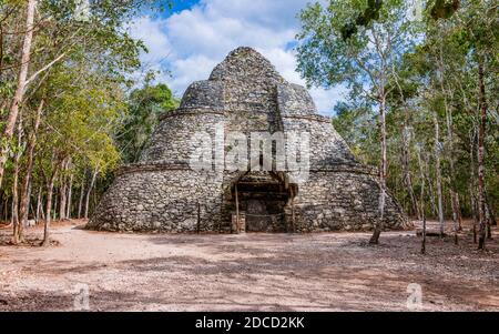 Coba, Mayan Ruins, Mexico. Stock Photo