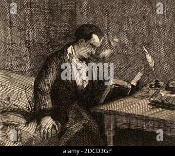 Charles Baudelaire, French Poet Stock Photo