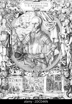 Gaspard de Coligny, French Nobleman Stock Photo
