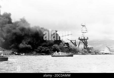 Pearl Harbor Attack, 1941 Stock Photo