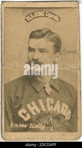 King Kelly, Chicago White Stockings, baseball card portrait Stock Photo