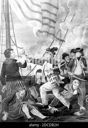 Battle of Flamborough Head, Captains Jones Shoots Sailor, 1779