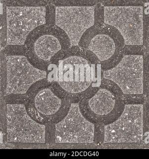 Bilbao Tile, paviment design, an icon of Bilbao, Basque Country, Spain. Stock Photo