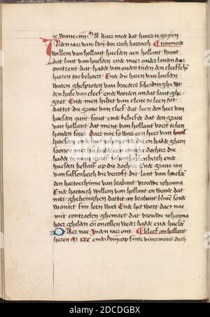 Kattendijkekroniek (ca. 1491) - KB KW 1900 A 008, folium 329v. Stock Photo