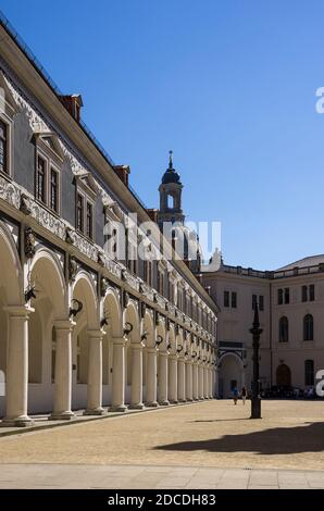 View of the Stallhof (Stables Courtyard) being part of the Residential Palace, Dresden, Saxony, Germany. Stock Photo