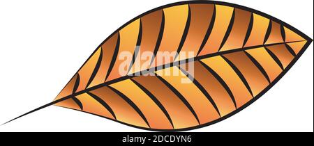 Dry autumn leaf Stock Vector