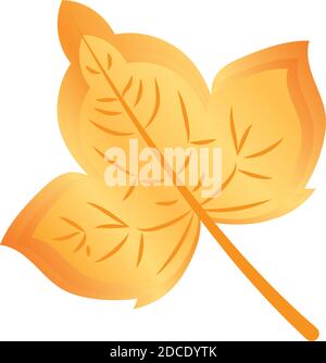 Dry autumn leaf Stock Vector
