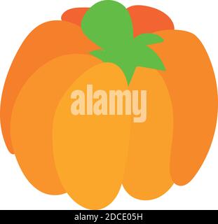 Isolated pumpkin icon Stock Vector