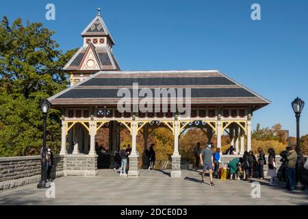 Belvedere Castle is a Landmark in Central Park, NYC, USA Stock Photo