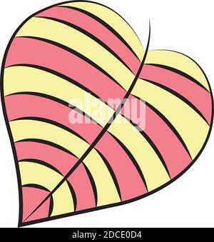 Dry autumn leaf Stock Vector