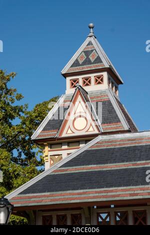 Belvedere Castle is a Landmark in Central Park, NYC, USA Stock Photo