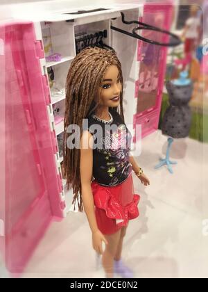 Macy's Flagship Department Store Barbie Doll Display, NYC Stock Photo