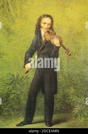 Kersting - Der Geiger Nicolo Paganini. Stock Photo