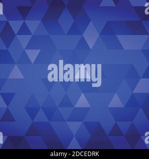 Abstraction blue background many small multicolored triangles - illustration Stock Vector