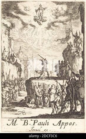 Jacques Callot, (artist), French, 1592 - 1635, The Martyrdom of Saint Paul, The Martyrdoms of the Apostles, (series), c. 1634/1635, etching Stock Photo