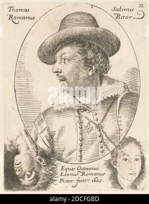 Ottavio Leoni, (artist), Roman, c. 1578 - 1630, Tommaso Salini, 1625, engraving Stock Photo