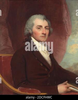 Gilbert Stuart, (painter), American, 1755 - 1828, William Thornton, 1804, oil on canvas, overall: 73.2 x 61.9 cm (28 13/16 x 24 3/8 in.), framed: 89.9 x 77.8 x 10.6 cm (35 3/8 x 30 5/8 x 4 3/16 in Stock Photo