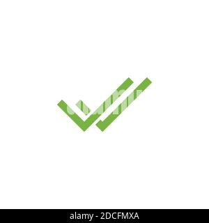 Double check icon isolated web sign symbols Vector Image, double