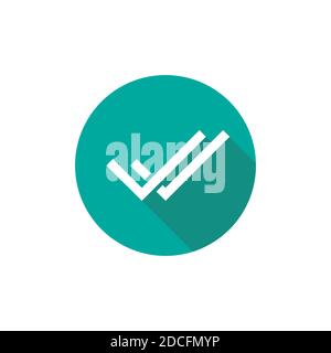 Double check icon, two green checkmarks, double check guarantee 20717957  Vector Art at Vecteezy