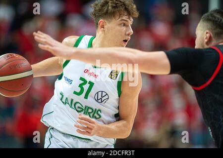 2020-10-25. Lithuanian Betsafe LKL championship match in Vilnius. BC Rytas - BC Žalgiris -72-84. Rokas Jokubaitis Nr.31 Stock Photo