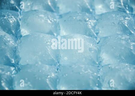 Blue Plastic Packaging Ice Bags For Home Water Freezing Stock Photo -  Download Image Now - iStock