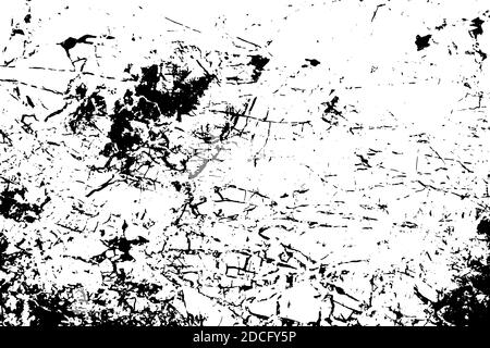 Black and white marble cracks simple texture. Vector illustration. Stock Vector